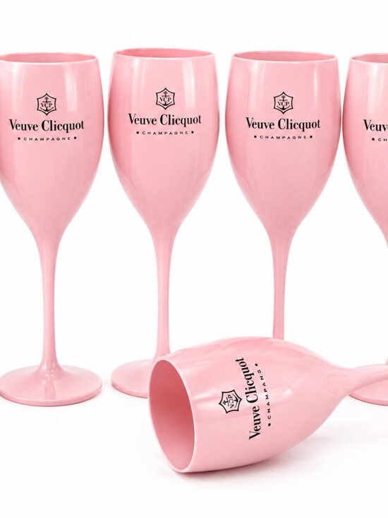 Veuve Clicquot Other - Veuve Clicquot Pink Plastic Champagne Glass x 6